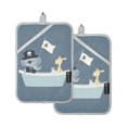 thumbnail image 7 of Yayeee Pot Holders Kitchen Heat Resistant with Pocket 7"x9.8" Cotton Oven Cooking Hot Pads, Cute Animals, 7 of 7