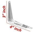 Wideskall Metal 3" x 4" inch Wall Corner Angle Shelving Shelf Brackets