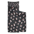 thumbnail image 2 of Black Christmas Snowman Pattern Toddler Nap Mats for Kids Preschool,50"x20" Sleeping Mat Bag or Kids,Toddler Sleeping Bag,Toddler Nap Mat or Daycare, 2 of 6