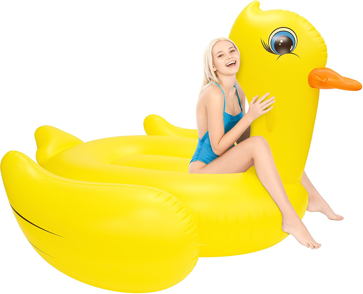 Floating Swimming Pool Raft Island Lake Float New Giant Inflatable Yellow Duck 