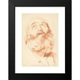 thumbnail image 2 of Gilles Demarteau the Elder 14x18 Black Modern Framed Museum Art Print Titled - Head of a Man, 2 of 5