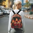 thumbnail image 7 of Casual Red Candles with Roses Hearts Backpack for School,College and Travel, Water Resistant Bookbag,, 7 of 7