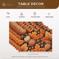 thumbnail image 2 of Fall Placemats for Dining Table Restaurant Office Decoration, Doodle Seamless Pattern Heat-Resistant Placemat Acorns Autumn Leaves Placemats Pack Of 6 17.7x13inch, 2 of 5
