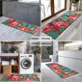 thumbnail image 2 of Pioneer Flower Floral Print Pattern Kitchen Rug Mat,Kitchen Runner Rugs Non Skid Washable,Decorative Kitchen Floor Mats for Kitchen,Sink,Laundry,17"X47", 2 of 5