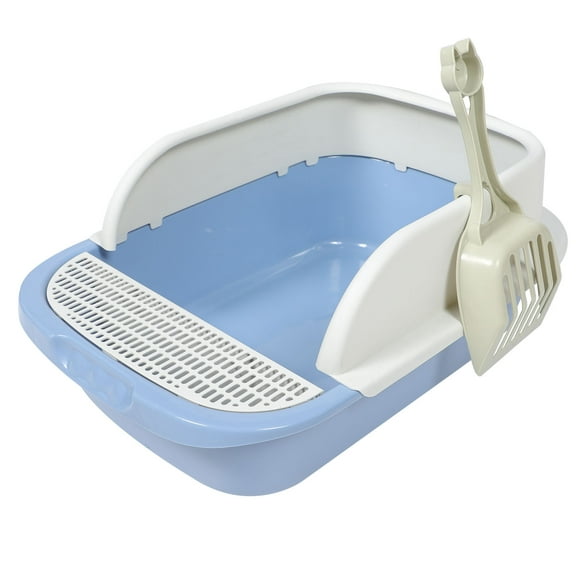 LOLIPPYY 1 Set of Cat Toilet Kit Plastic Blue for Home Use with Small Dogs