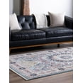 thumbnail image 3 of Rugs.com Rabia Collection Rug – 5' x 8' Blue Low Rug Perfect For Bedrooms, Dining Rooms, Living Rooms, 3 of 9