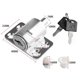 thumbnail image 3 of 1 Set Lock Sliding Sash Stopper Cabinet Locks Straps Doors Security Anti-Theft Lock Window Sliding Door Aluminum Alloy Material, 3 of 5