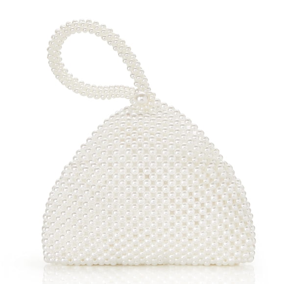 Monedero de mano BABEYOND Pearl Rhinestone para boda de mujer