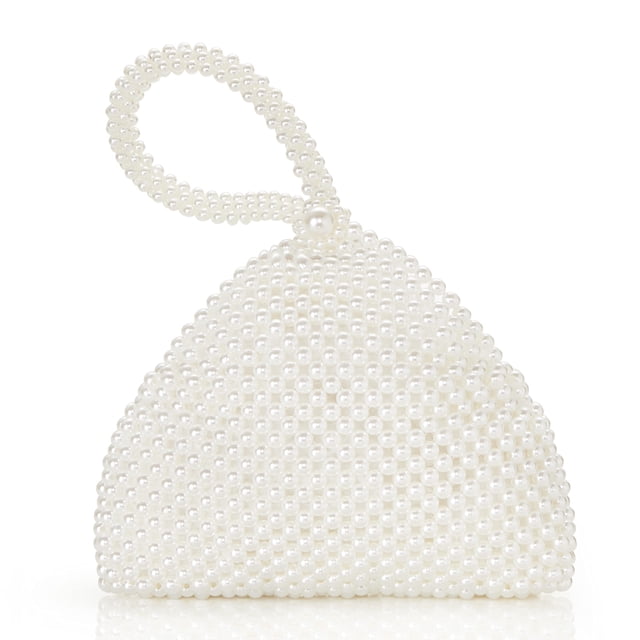 Monedero de mano BABEYOND Pearl Rhinestone para boda de mujer