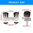 thumbnail image 3 of Campers Shower Faucet with Double Handle Plastic Shower Faucet Simple to Operate Shower Control for Indoor & Outdoor Use, 3 of 4