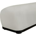 thumbnail image 4 of Meridian Furniture Calum Grey Chenille Fabric Bench, 4 of 8