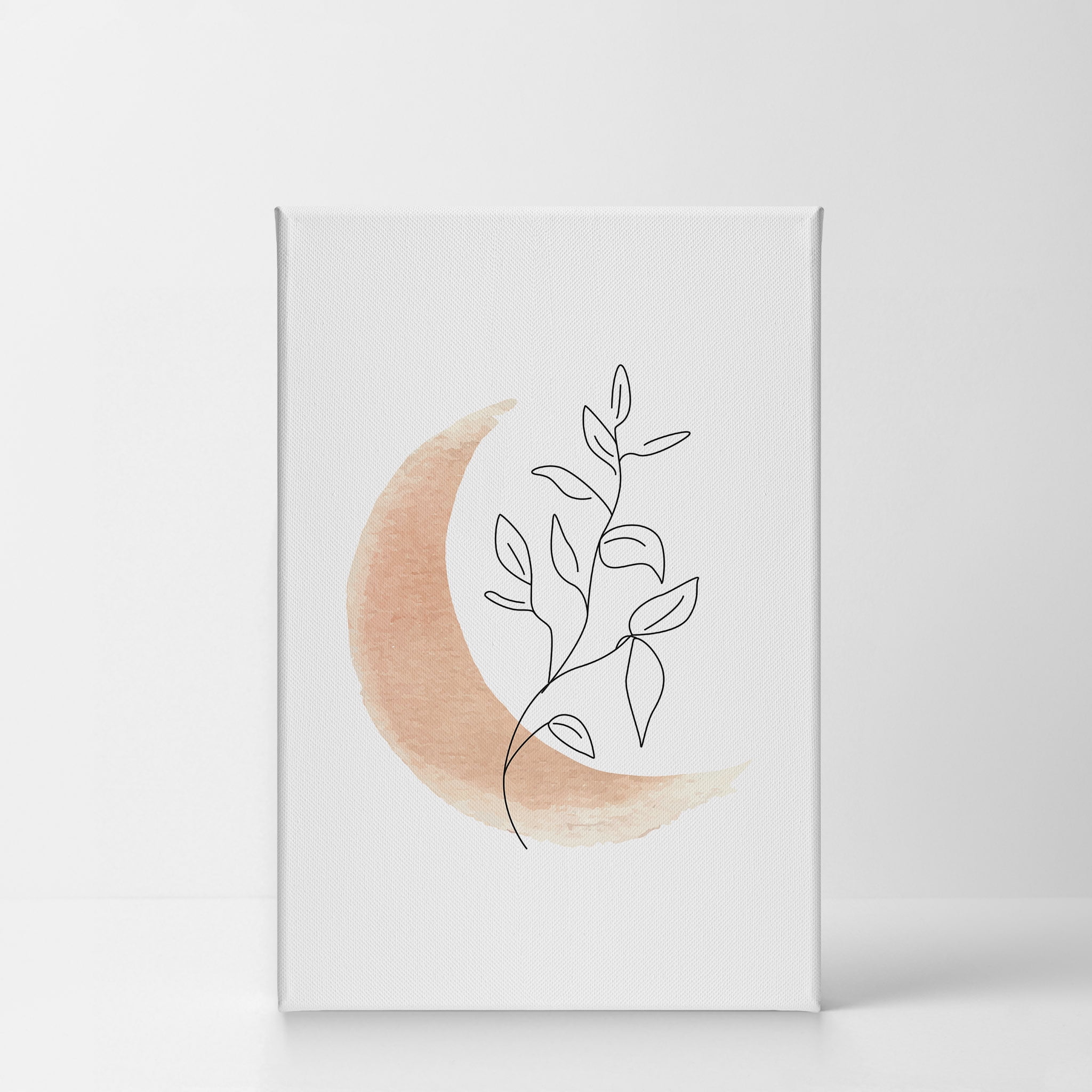 Smile Art Design Colorful One Line Minimalism Art Flower Watercolor Botanical Drawing Painting Abstract Canvas Wall Art Print Office Living Room Bedroom Modern Home Decor - 40X30 - Walmart.com