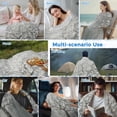 thumbnail image 5 of Grey Flowers Cooling Blanket, Lightweight Breathable Summer Throw Blanket with Double Sided Cold Effect,Spring Floral Modern Oil Painting Art Picnic Beach Blankets Bed Sheet for Hot Sleepers 60"x80", 5 of 8