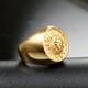 thumbnail image 2 of Anillo de acero inoxidable pulido para hombre, anillos redondos de animales Vintage, joyería Punk con personalidad, accesorios de fiesta para Ropa, zapatos y accesorios Miscelánea Oro Tamaño 10 Jumpingount AP014833-04, 2 of 6