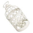 thumbnail image 4 of Linterna de vela pequeña, linterna de vela de té con patrón hueco, candelabro decorativo con forma de jaula de pájaros, candelabro con forma de jaula de pájaros, funcionalidad inteligente, 4 of 14
