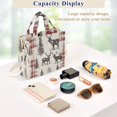thumbnail image 5 of FORMRS Womens Corduroy Tote Bag Crossbody Shoulder Handbag with Pocket, Beige Deer, 5 of 7