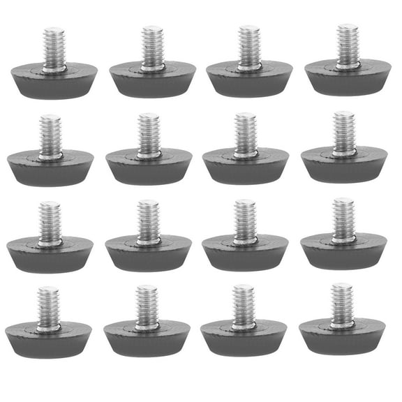 LEORX Furniture Leveling Feet Table Height Extender Black Plastic 100Pcs 0.8x0.8x0.7In