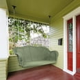 thumbnail image 6 of Northlight Hand Woven Resin Wicker Porch Swing with Chain - Green, 6 of 7
