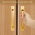 thumbnail image 5 of 2 Pack Barn Door Handle, 7.09 Door Pull Handles, Patio Gate Handle, Gold, 5 of 6
