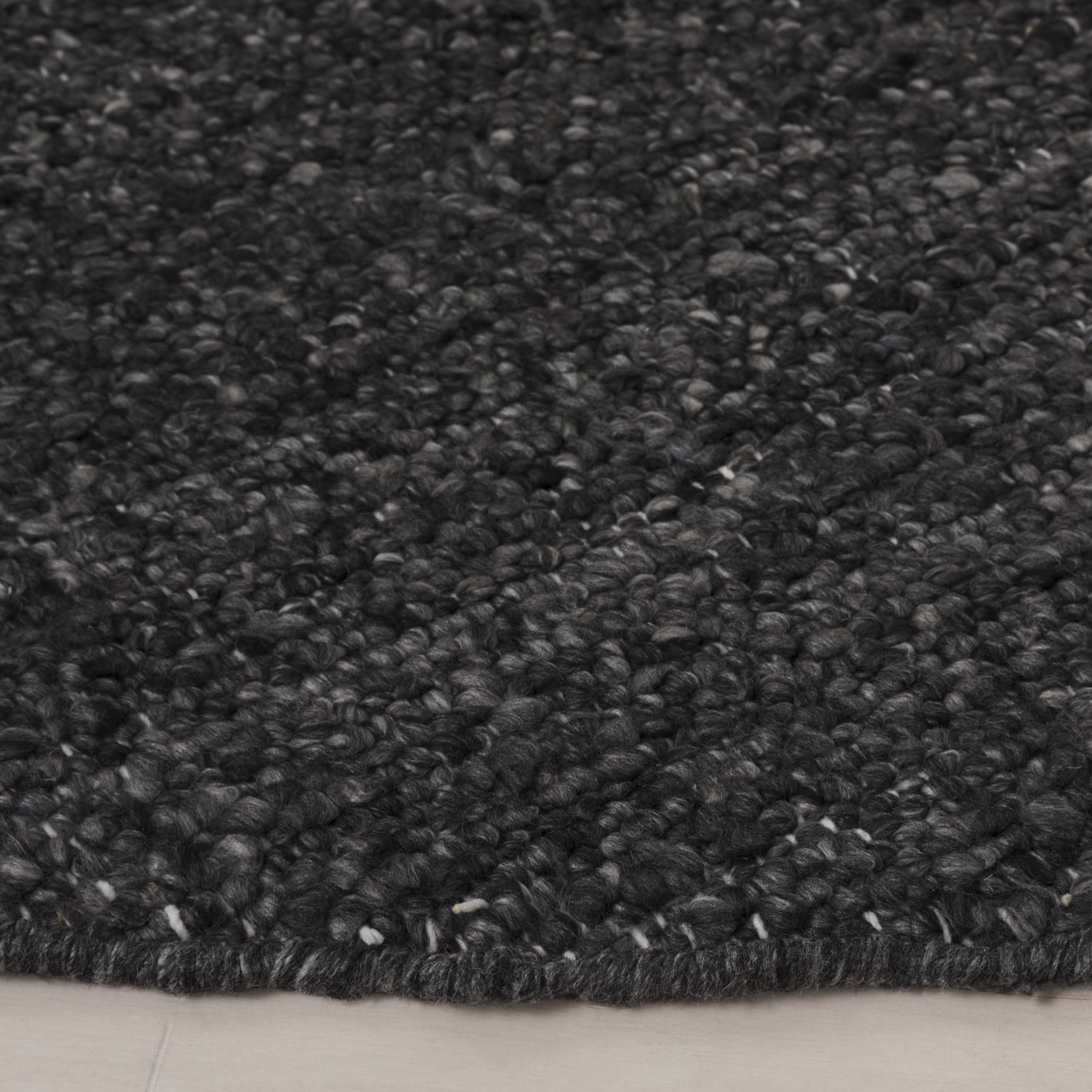 SAFAVIEH Renewal Holden Solid Area Rug, Charcoal, 6' x 6' Round