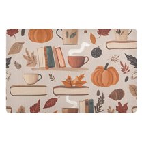 Yayeee Doormat for Indoor Entrance 32" x 20" Non Slippery Floor Rug, Fall Acorns Pattern