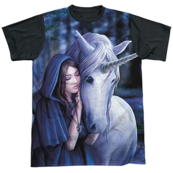 Anne Stokes - Solace - Short Sleeve Black Back Shirt - XX-Large