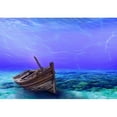 thumbnail image 2 of wall26 - Underwater Wreck Background in The Sea - Removable Wall Mural | Self-Adhesive Large Wallpaper - 66x96 inches, 2 of 6