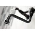 thumbnail image 4 of Kingston Brass KS1210PL Heritage Double-Handle Wall Mount Bathroom Faucet, Matte Black, 4 of 8
