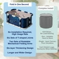 thumbnail image 6 of 47"Foldable Soaking Tub for Adults,Portable Bathtub for Shower Stall Large Collapsible SPA,Hot&Ice Bath Tub with Drain, 6 of 8