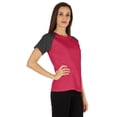 thumbnail image 2 of Inkmeso Womens Raglan Short Sleeve T-Shirt Regular Fit Casual Solid Basic Tee T-Shirts, 2 of 7