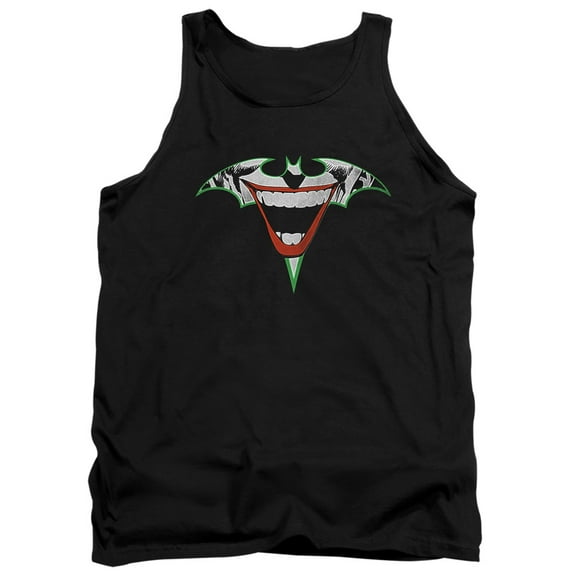 Batman Joker Bat Logo Adult Tank Top Black