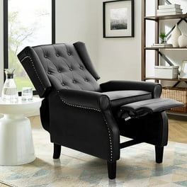 Free Shipping Homesvale Microfiber Recliner Black Walmart