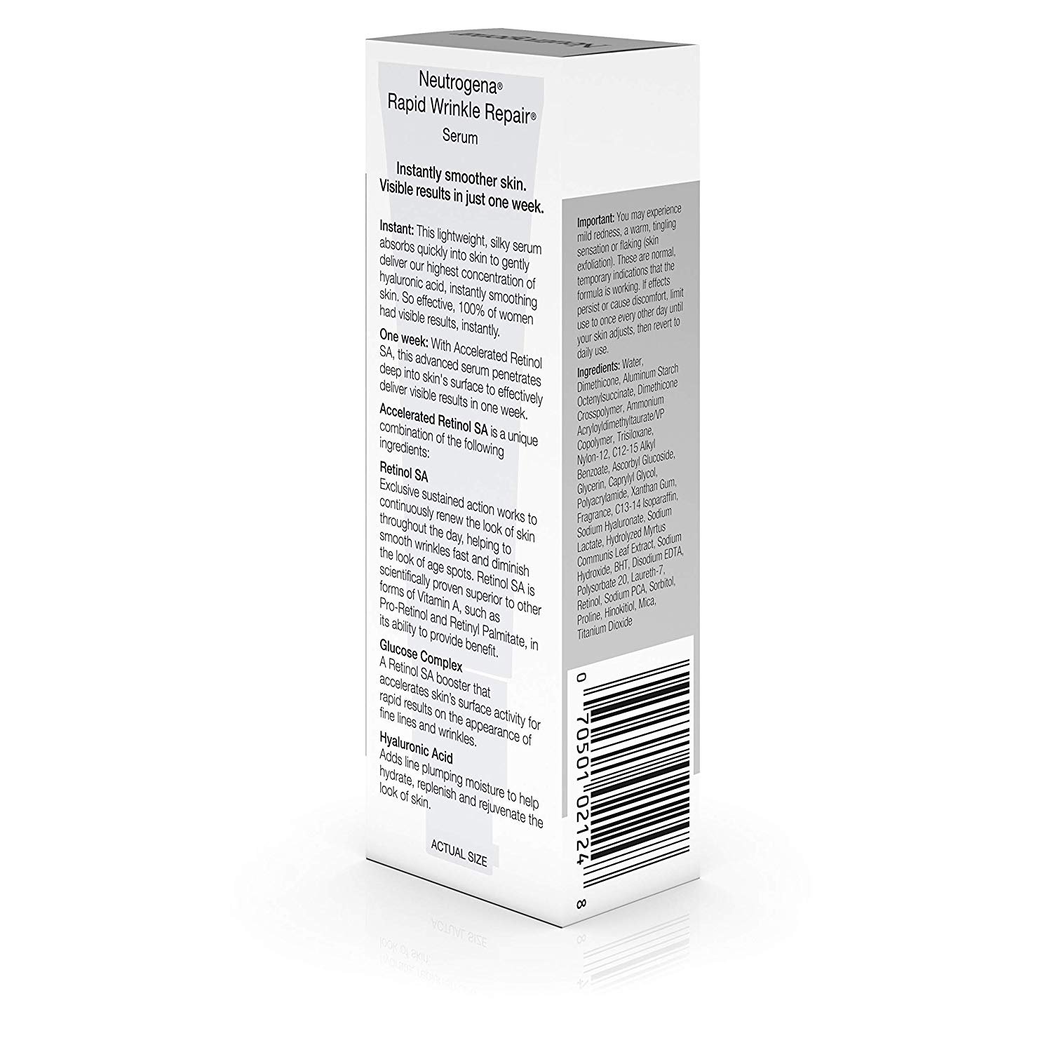 Neutrogena Rapid Wrinkle Repair Anti-Wrinkle Retinol Serum for Wrinkles & Dark Circles, 1 fl. oz