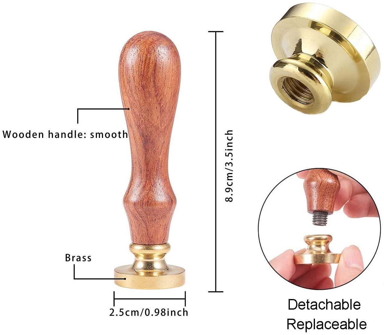 CRASPIRE Sea Turtle Wax Seal Stamp 25mm - Brass Head & Wooden Handle For Invitations, Gifts, Cards