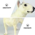 thumbnail image 3 of Milisten Modèle de Bull Terrier Modèle de Chien Debout Modèle de Simulation Bull Terrier Modèle de Chien Faux Chiot Modèle, 3 of 6