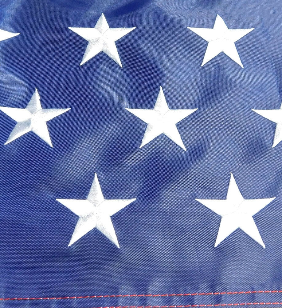 USA 49 Star Stars Linear Premium 3x5 Nylon 210D Embroidered Sewn Flag Banner