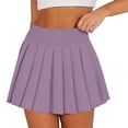 thumbnail image 5 of ShomPort Tennis Skirt with Shorts for Women Pleated High Waist Skort Mini Golf Workout Skirts, 5 of 8