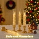 thumbnail image 3 of 6 Velas Sin Llama con Control Remoto y Temporizador, Velas Románticas LED Parpadeantes con Cadena de Estrellas Incorporada., 3 of 5