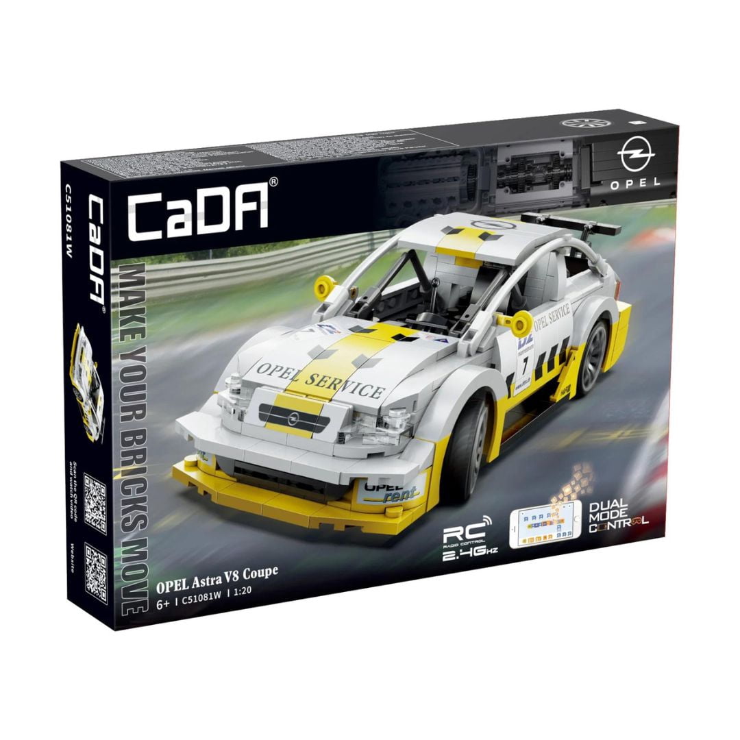 CaDA 1:20 Remote Control OPEL Astra V8 Coupe - 330 Pcs RC Car Building Kit
