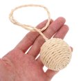 thumbnail image 2 of Toyes de gato interactivos Bolas de juguete de gato sisal con reemplazo de campanas para rascarse de gato después de rayar gatos y jugar accesorios para gatos interiores, 2 of 7