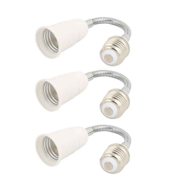 Unique Bargains3Pcs E27 Light Lamp Bulb All Direction Extension Adapter