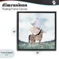 thumbnail image 4 of Stupell Industries Rustic Lodge Muted Blue Sky Farm Black Floating Frame Canvas Art, 18 x 18, by Kim Allen, 4 of 8