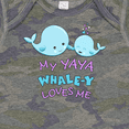 thumbnail image 4 of Inktastic My Yaya Whale-y Loves Me Boys or Girls Baby Bodysuit, 4 of 5