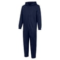 thumbnail image 7 of Norvella Kids Hooded Jumpsuit Solid Long Sleeve Zip Front Straight Leg Relaxed Fit Coverall One Piece Everyday Outfit, 7 of 7
