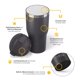 thumbnail image 4 of Vaso RTIC Essential de acero inoxidable grafito de 900 ml, 4 of 6