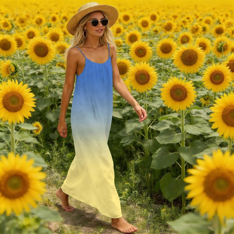 yellow summer garden sleeveless maxi dress yellow summer garden sleeveless maxi dress Yellow Flowering Garden Tree Organic Cotton Maxi Dress