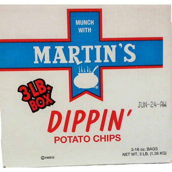Martin's Dippin' Potato Chips Super Sized 3 Pound Box