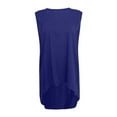 thumbnail image 4 of DuoJiaJ Women's Crewneck Sleeveless Swing Tunic High Low Asymmetrical Hem Loose Flowy Tank Top Sleeveless Shirts for Women, 4 of 4