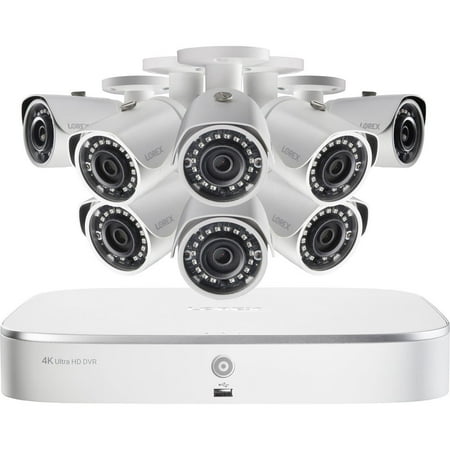 Lorex NK182-85CB 8-Channel 4K NVR with 2TB HDD and 8 x 5MP IP Cameras