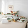 thumbnail image 6 of jejeloiu Farmhouse Chicken Twin Bedding Sets 7-PieceOil Painting Theme Bedding Comforter Set,Red Strawberry Sheet Sets,Ultra Soft Room Decorative Reversible, 6 of 8